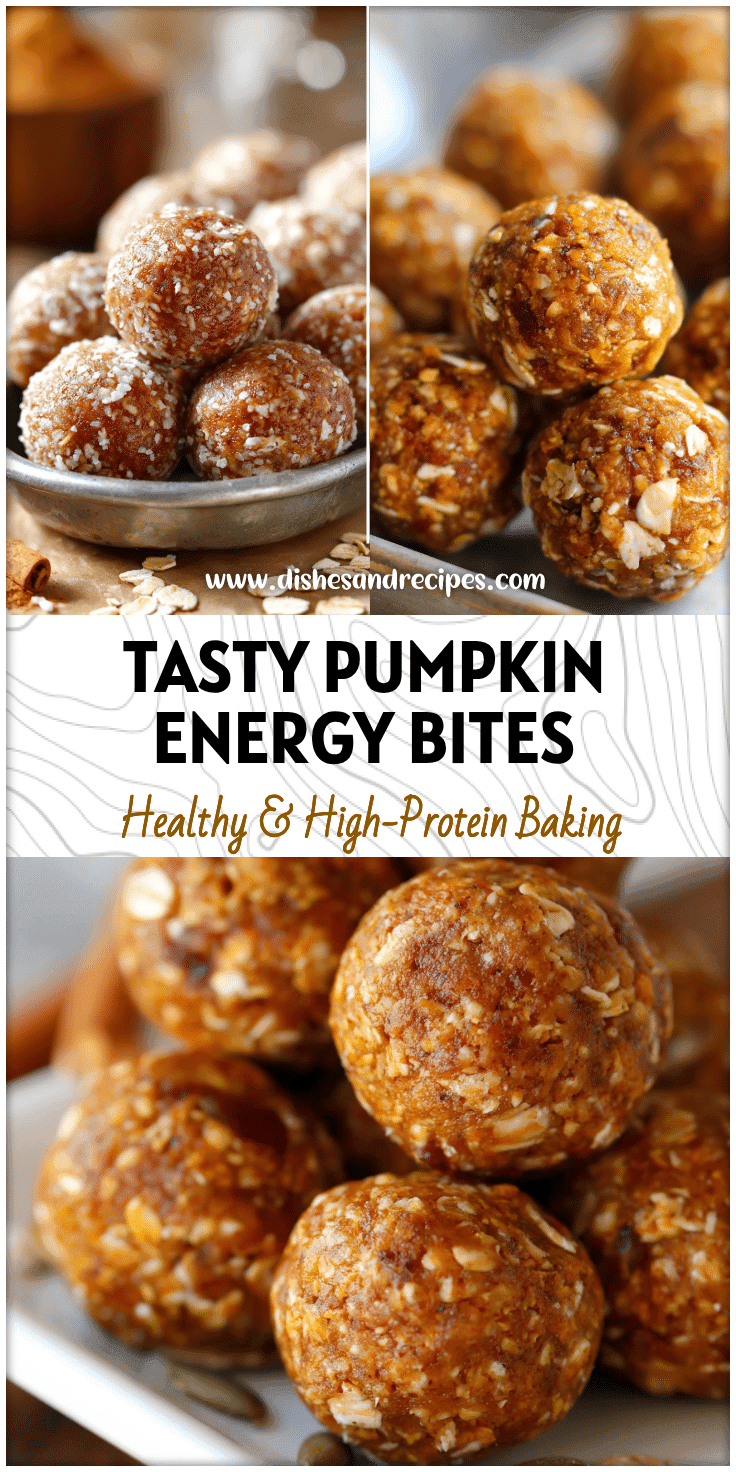 A tray of pumpkin spice energy balls made with oats and Delicious Pumpkin for Healthy Treats inspiration.